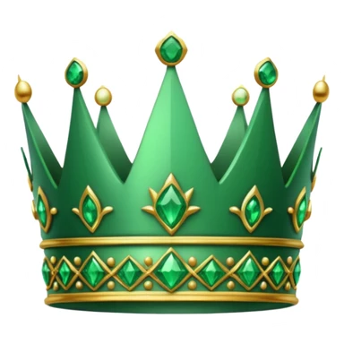 crown made of emerald sticker