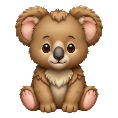 a lions mane on a Baby koala bear 🐨🦁 sticker
