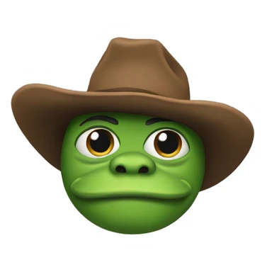 pepe cowboy sticker