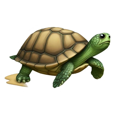 Turtle with concha sticker