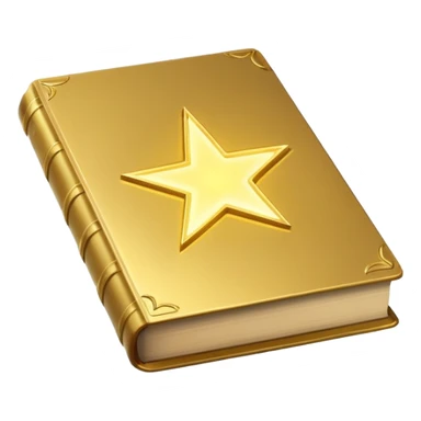 magical glowing book, bright, simple, glowing effect sticker