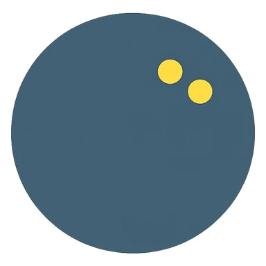 squash ball simple colored icon sticker