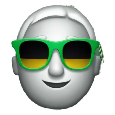 dollar bill with sunglasse sticker