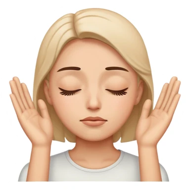 closing eyes  sticker