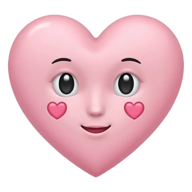 Cœur pastel rose sticker