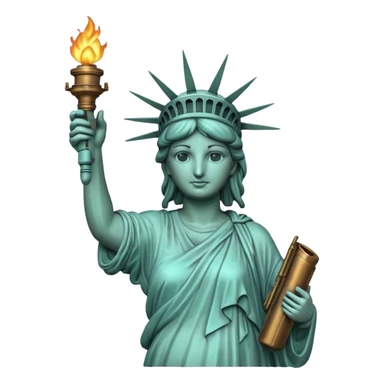 Statue of Liberty holding a torch sticker