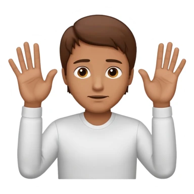 man gesturing "NO" with his hands  sticker