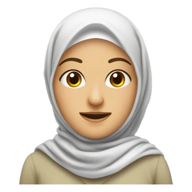 eine muslimische frau am beten mit kopftuch sticker