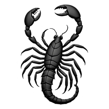 Scorpion Tattoo on the neck. sticker