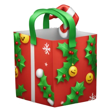 Christmas gift bag sticker