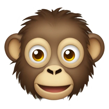 monkey face with thermometer sticker