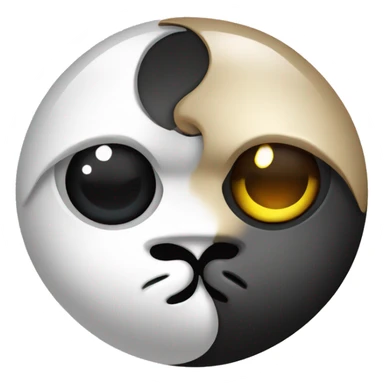  yin yang de gatos abrazandose sticker