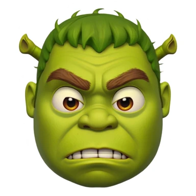 шрек злиться sticker