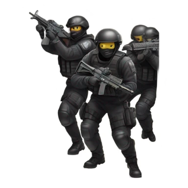 SWAT Team breaching door sticker