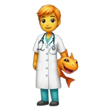 Charmander like a Nurse sticker