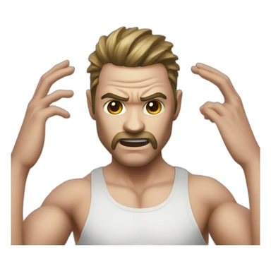 violent head scratch device sticker