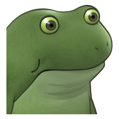 a frogg paint a square sticker