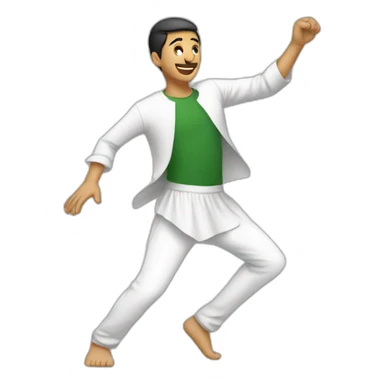 Algerian guy dancing sticker