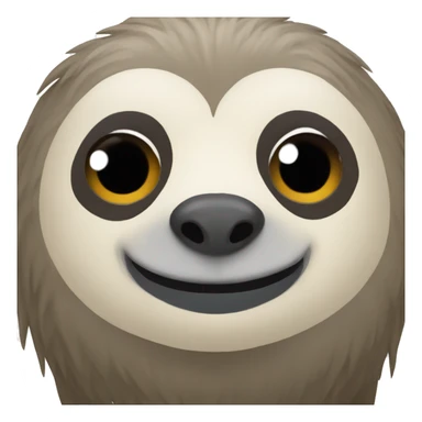 A sloth with a unicorn horn on its head sticker