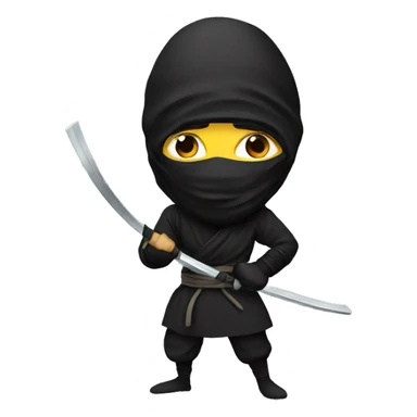 masked ninja sticker