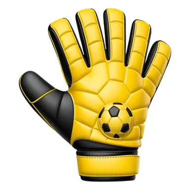 Soccer goalkeeper glove with padding and finger protection sticker