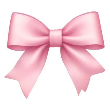 light pink ribbon bow sticker