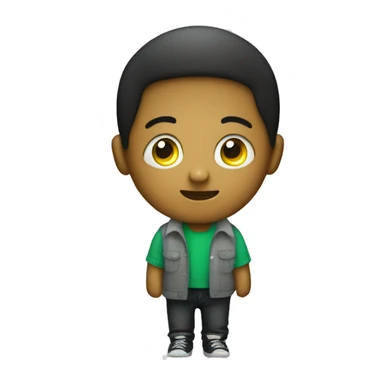 cute boy with dollar sign eyes  sticker