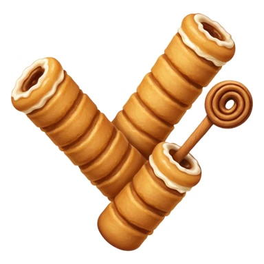 Make a churro emoji. sticker