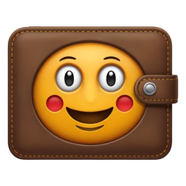 Billetera con un simbolo de manos agarradas en el medio sticker