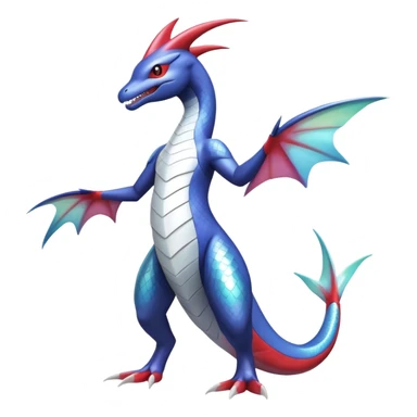 Milotic-Latias-Garchomp-Fakémon-hybrid-creature (full body)  sticker