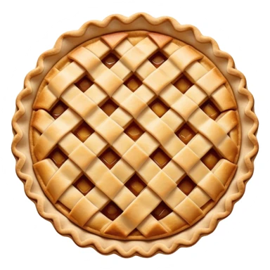 apple pie with lattice crust sticker
