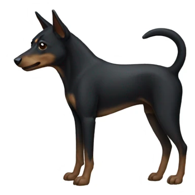 Black kelpie sticker