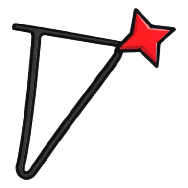 a cute red bobby pin hairpin sticker