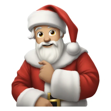 MrBeast as santa claus sticker
