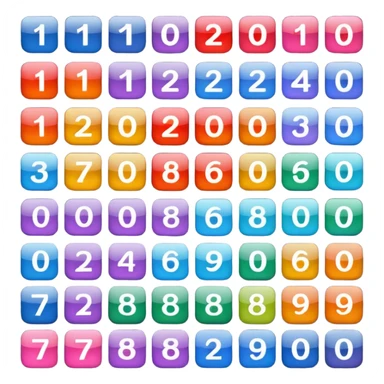 1 to 100
numbers sticker