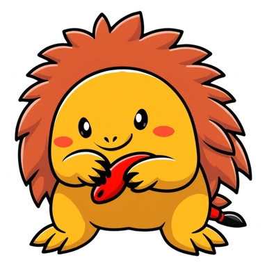 Knuckles the Echidna face from Sonic the Hedgehog sticker