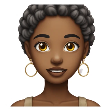 menina loira com piercing no nariz sticker