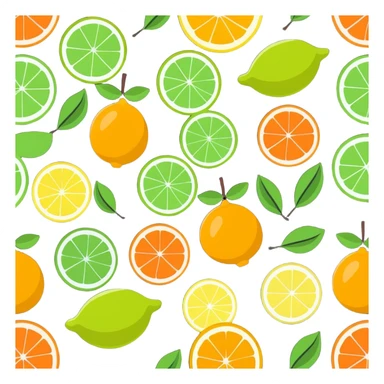 fresh citrus fruits high in vitamin C sticker
