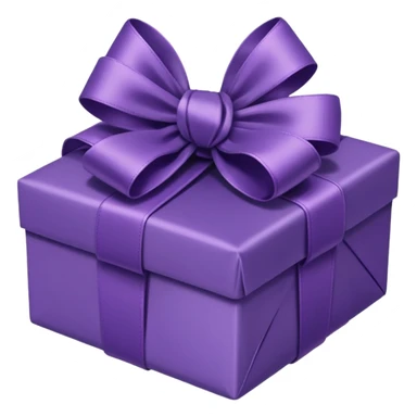 purple gift sticker