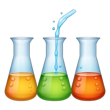 Beakers with liquid sticker