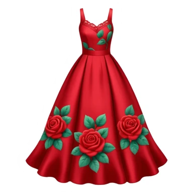 red rose dress no body sticker