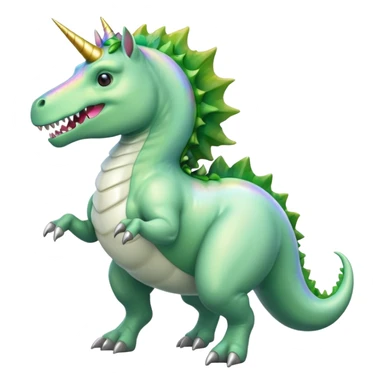 Unicorn riding a T. rex sticker