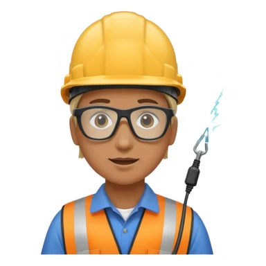 Electricity power employer at work sticker