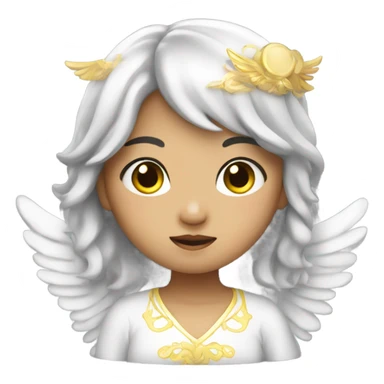 Asian Angel girl sticker