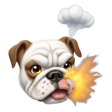 Bulldog fart gas sticker