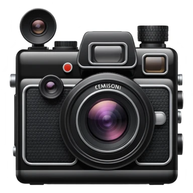 black camera from the 80's  sticker