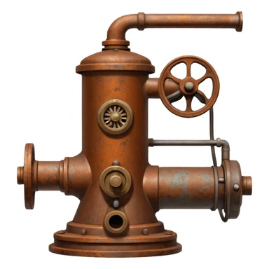 a Ghibli-style water pump  sticker