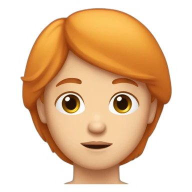 rousse triste sticker