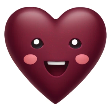 Maroon heart with sparkles around it  sticker