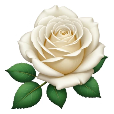 Trandafir alb sticker